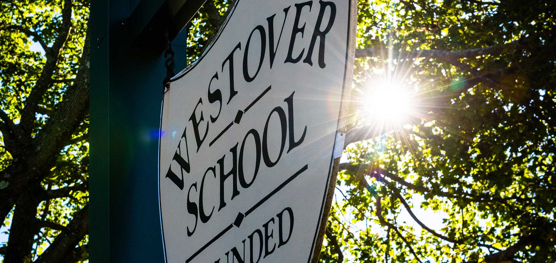 Westover School sign
