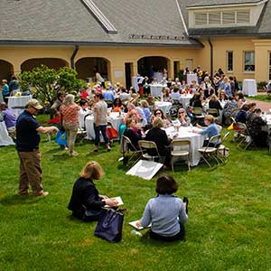 event outside in a quad